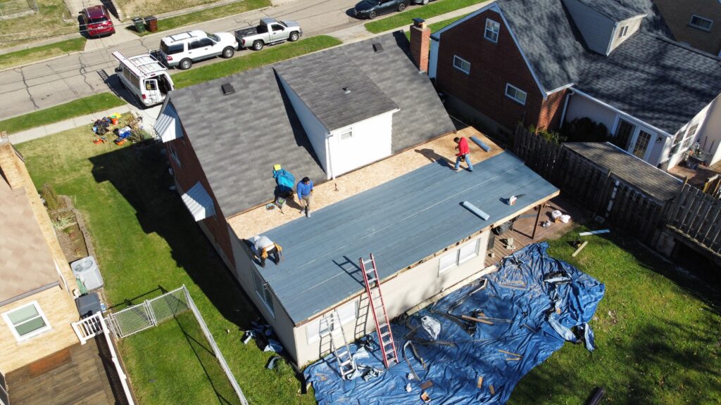 roof project in progress